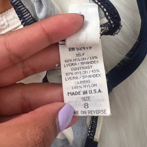 La Blanca vintage one piece swimsuit polka dot size 8 - Picture 10 of 11